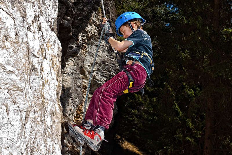Familienklettergarten Rappenwand in Tirol