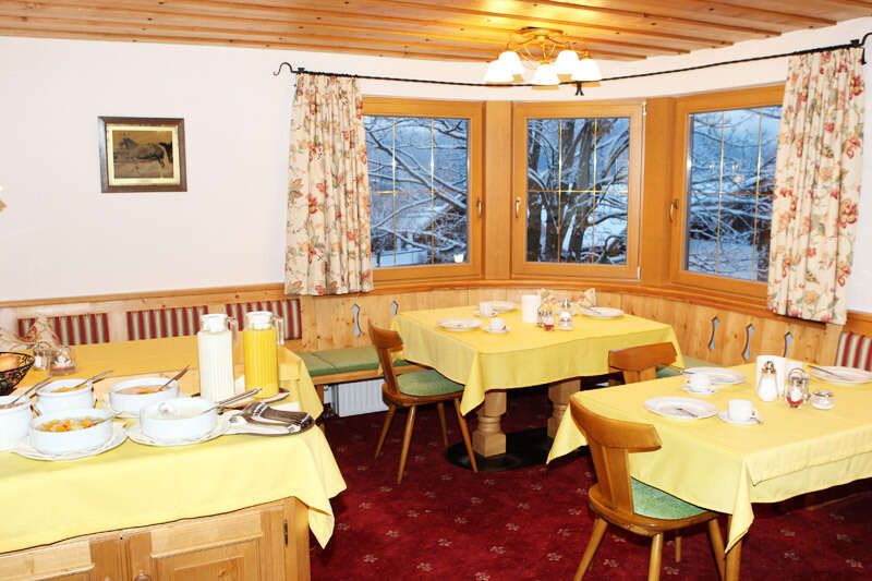 Breakfast room at Halfingerhof in Tyrol