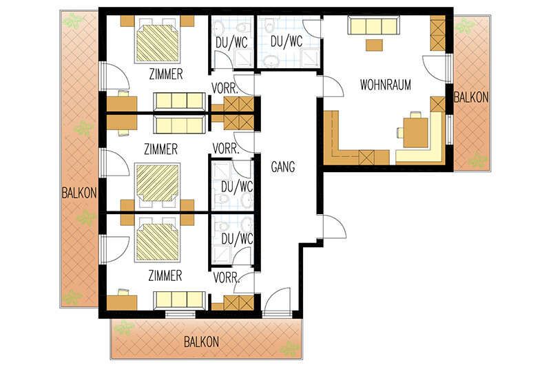 Grundriss Appartement Haflingerhof